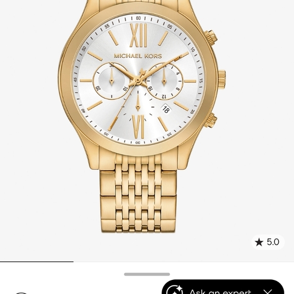 Michael Kors Gold-Tone Chronograph Watch - Picture 1 of 8